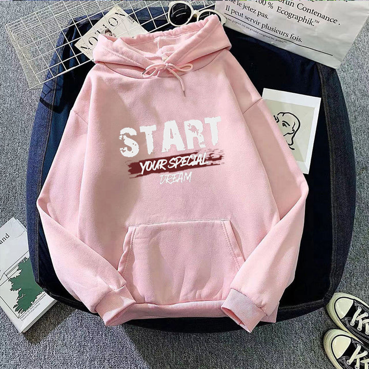 Kvindernes hoodie med motiverende skrift Skovae 1772612852