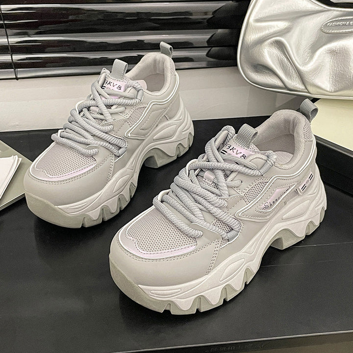 Dame Chunky Sneakers med åndbart mesh-overflade og dämpende sålprofil Stilla