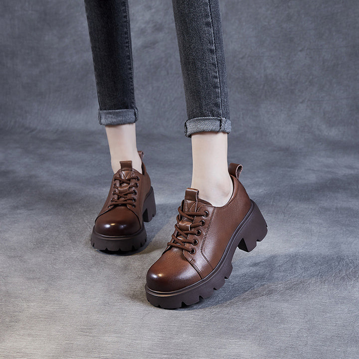 Dame Chunky-sål Snørebånd Sneakers med forhøjet platform Stilla