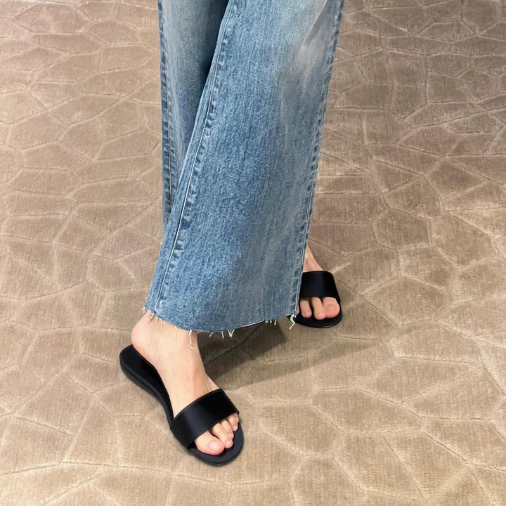 Dame Sleek Minimalist Slide Sandaler Stilla