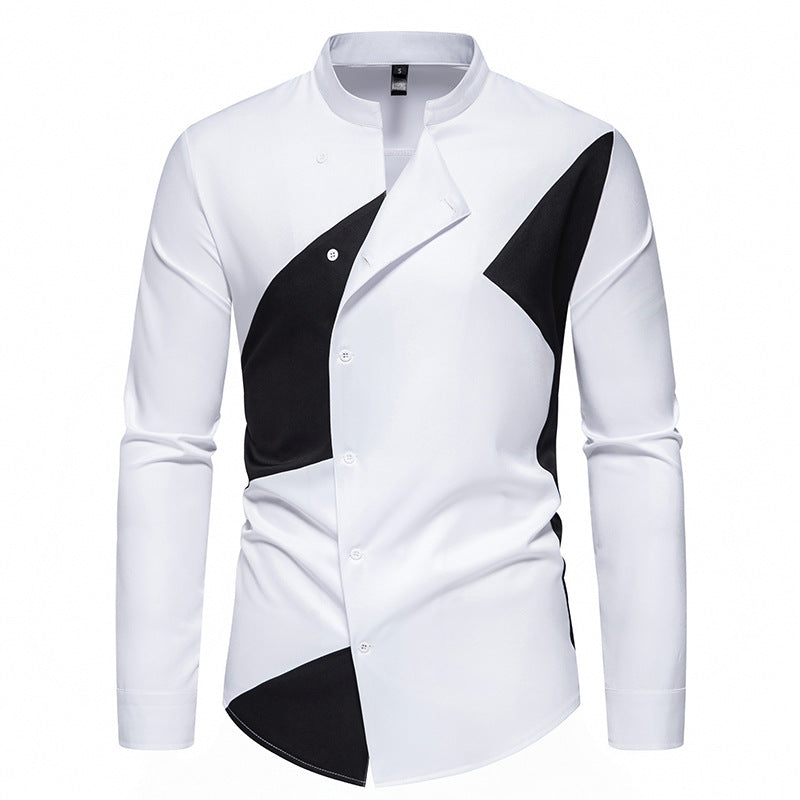 Herre Stilfuld Abstrakt Mønster Button-Up Skjorte Stilla