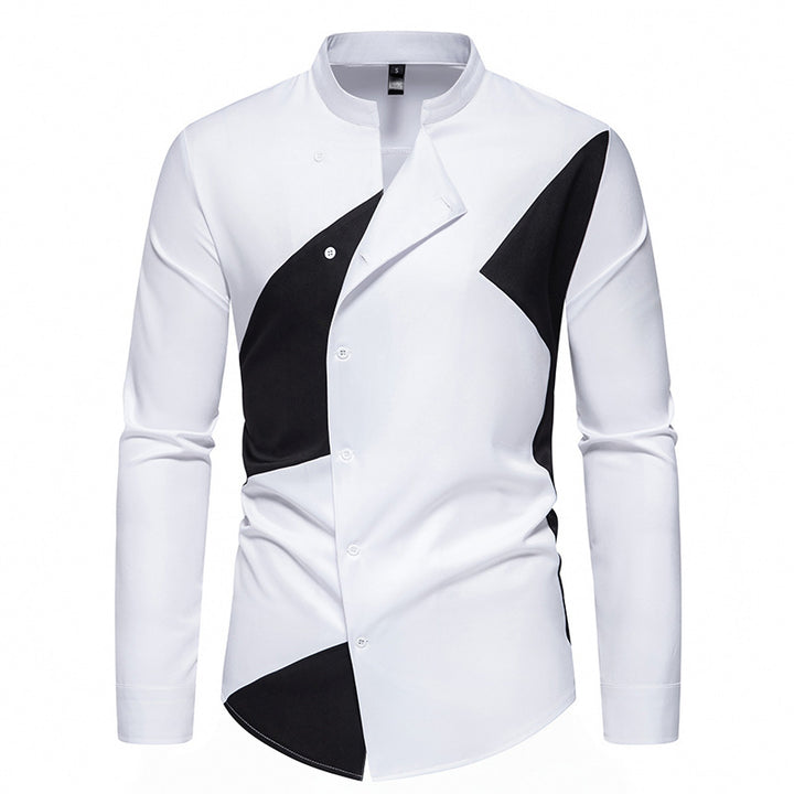 Herre Stilfuld Abstrakt Mønster Button-Up Skjorte Stilla