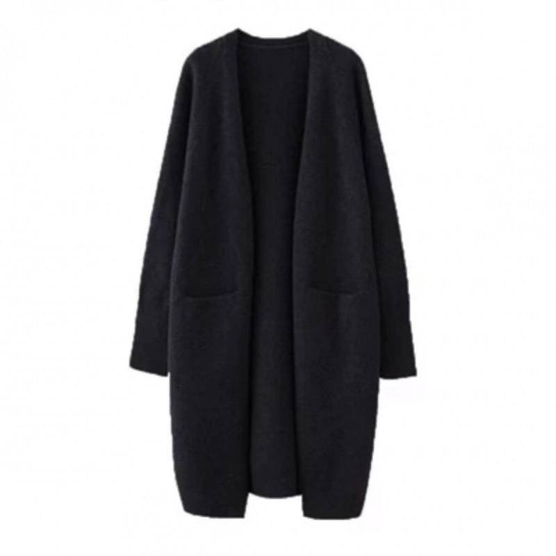 Dame oversized strikjakke med lommer og afslappet pasform Stilla