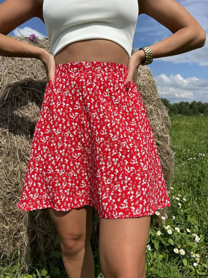 Dame Højterede Leopardmønster Shorts Stilla