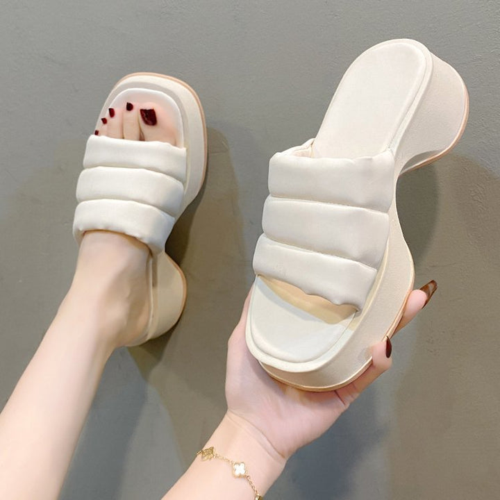 Dame Komfortable Plüsch-sandaler med ergonomisk design og skridsikker sål Stilla