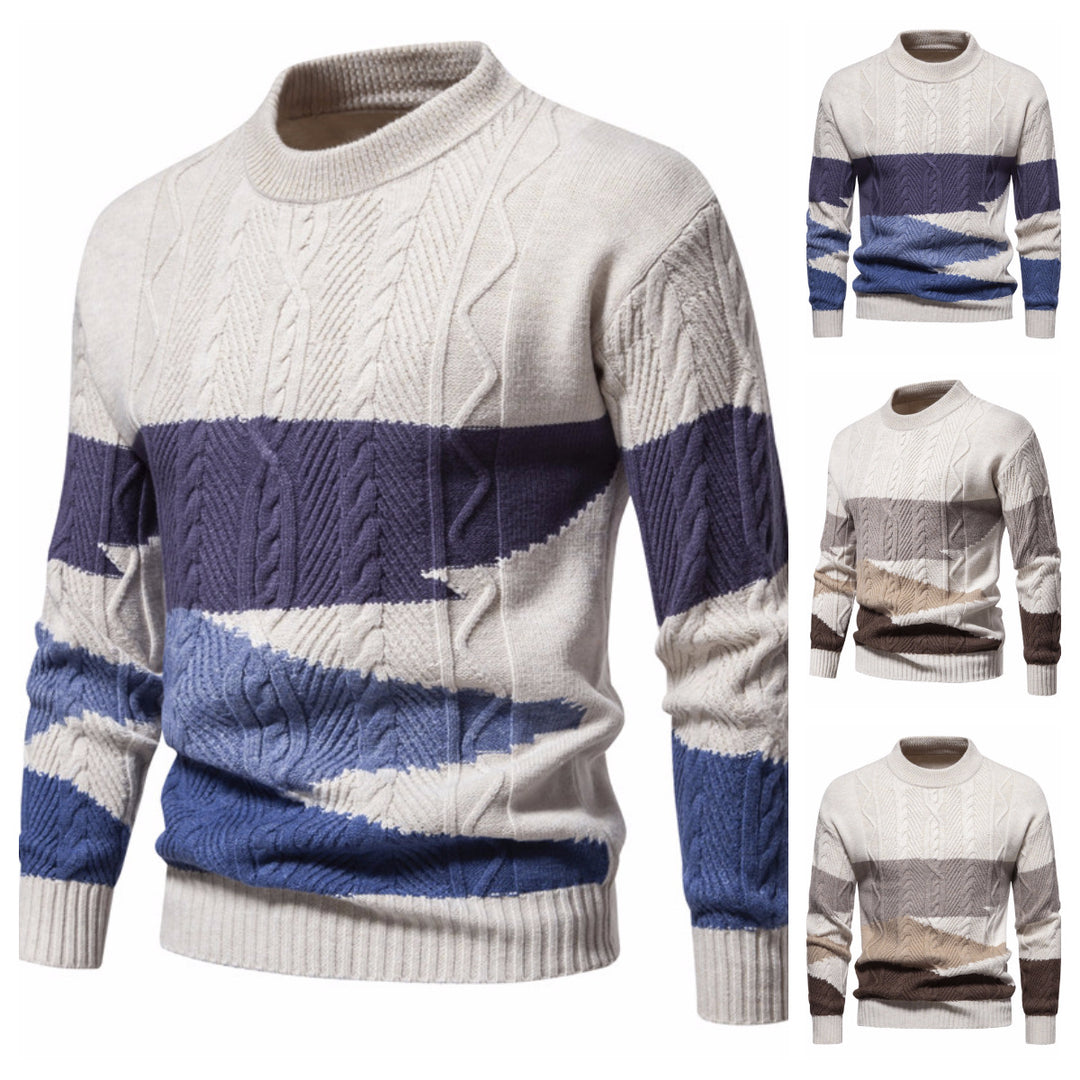 Herrer Stilfuld Groft Kabelstrikpullover Stilla