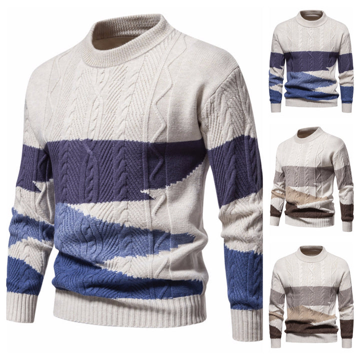 Herrer Stilfuld Groft Kabelstrikpullover Stilla