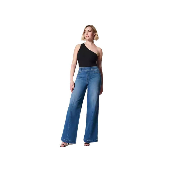 Dame Løst skårne jeans med høje lommer og elegant design Stilla