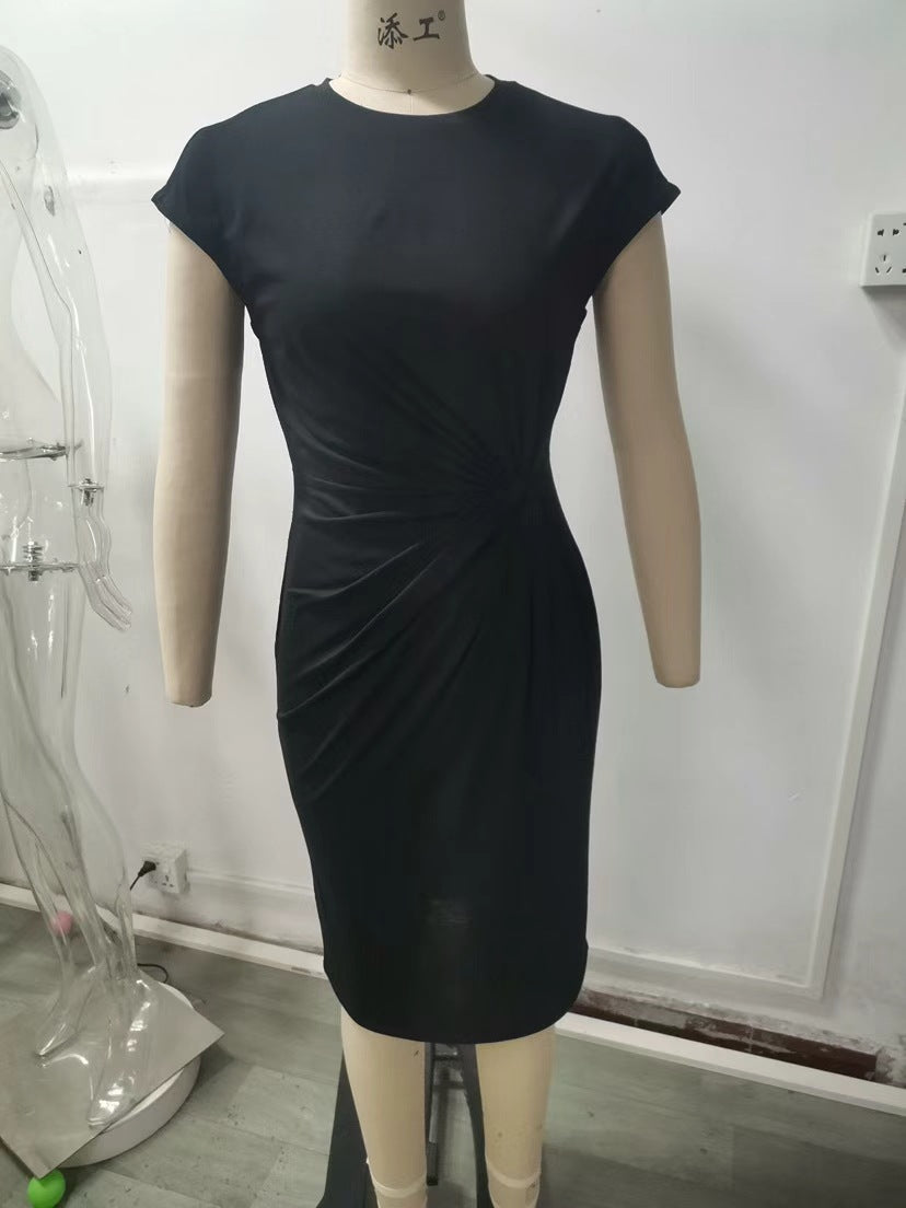 Dame elegant wrap kjole med figursyet design og fint jersey materiale Skovae
