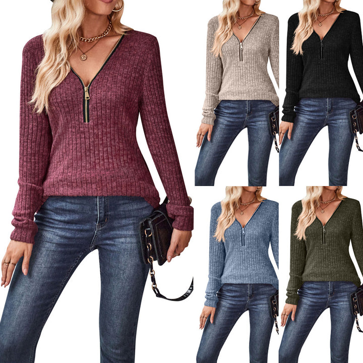 Dame Trendy Strikpullover i afslappet Look Stilla