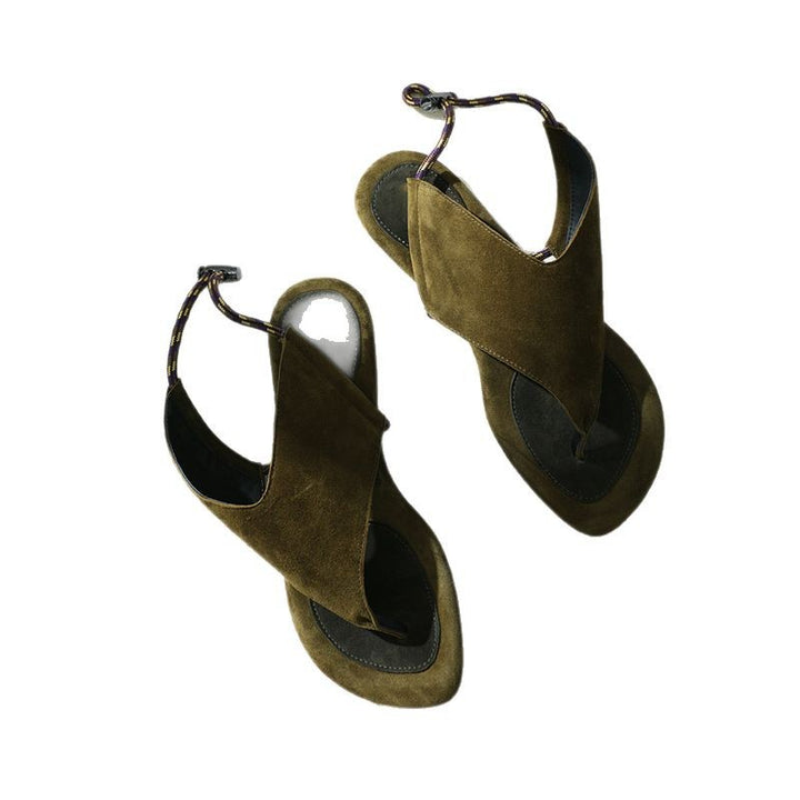 Dame Moderne Tådelte Sandaler med Justerbar Rem Stilla