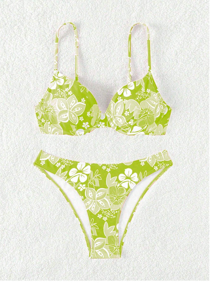 Dame blomster mønster bikini sæt Stilla