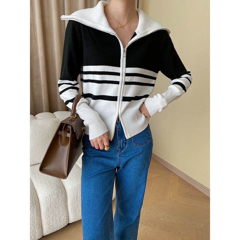 Kvindernes stilfulde zip-up cardigan Stilla