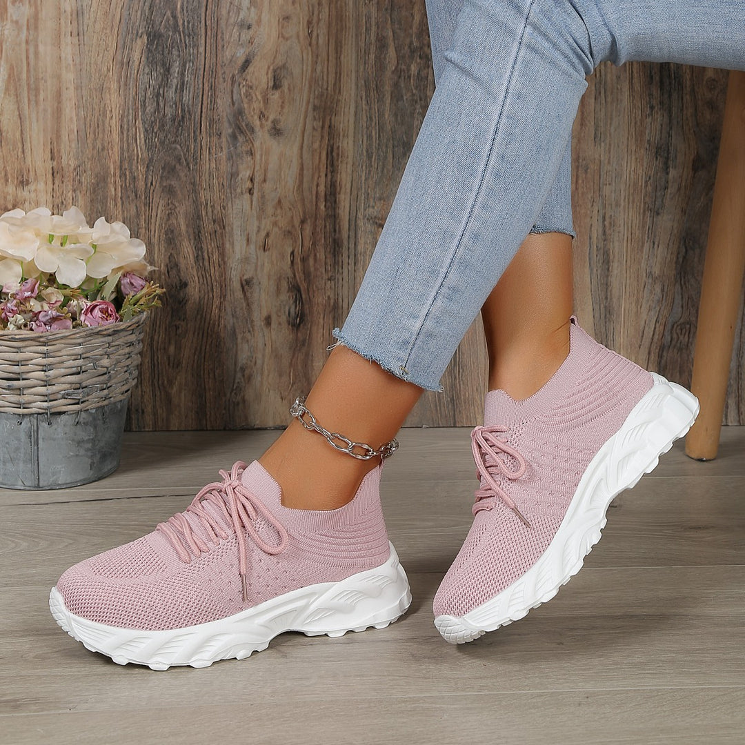 Dame sporty løbesneakers med åndbart overmateriale og fleksibel sål Stilla