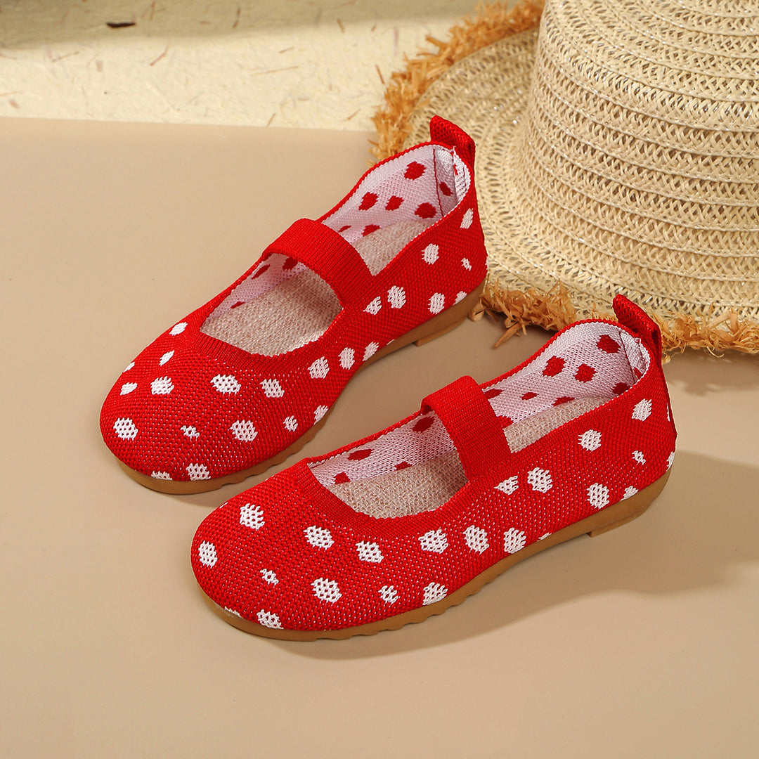 Kvinder Lette Polka Dots Mary Jane Ballerinas Stilla
