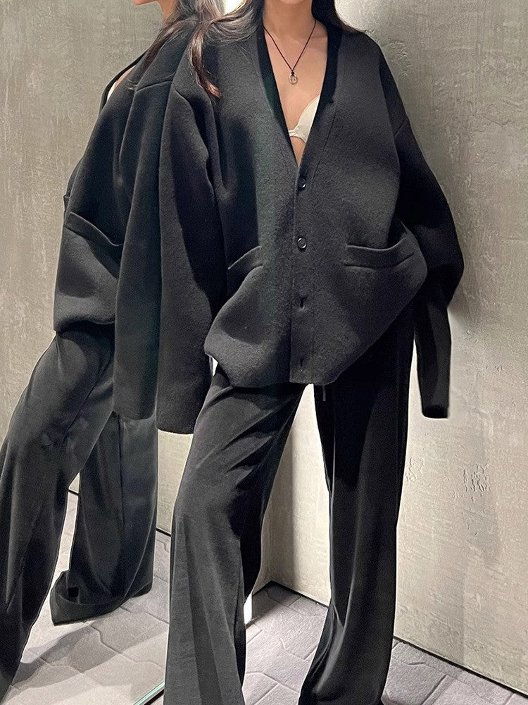 Damer Behagelig Oversized Strikfrakke Stilla