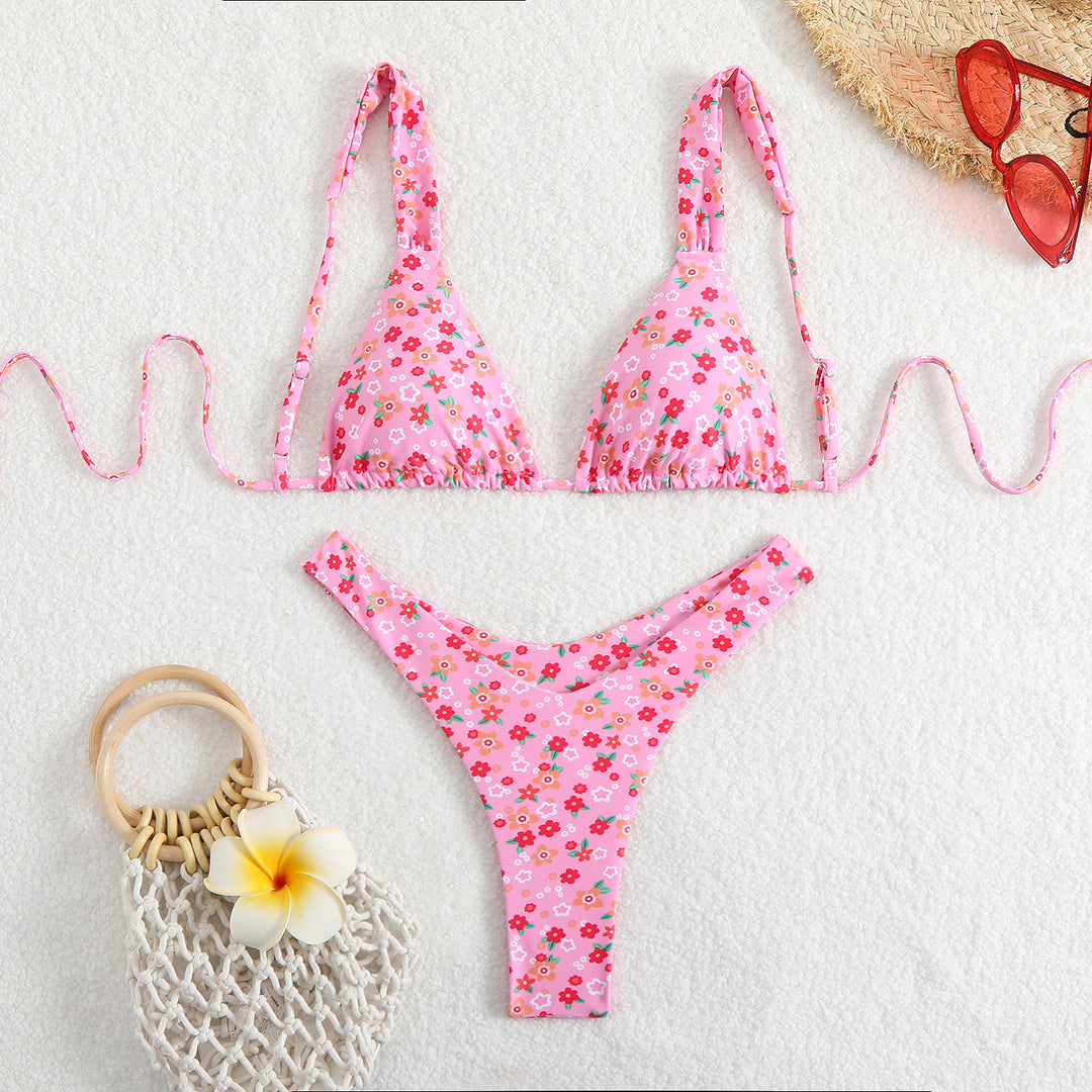 Femme Minimalist Triangle Bikini Sæt Stilla