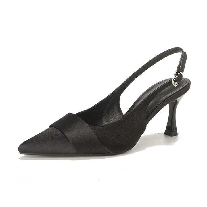 Dame Elegant spidse slingback-hæle Stilla