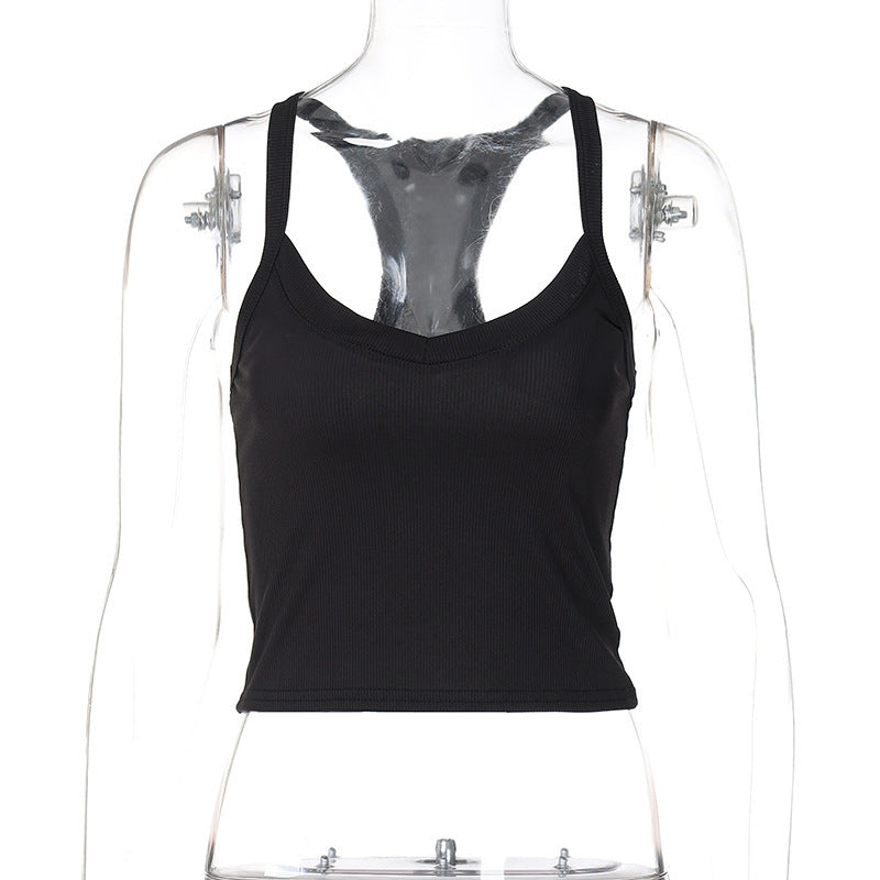 Dame Sports Crop-top med justerbare stropper og åndbart materiale Stilla