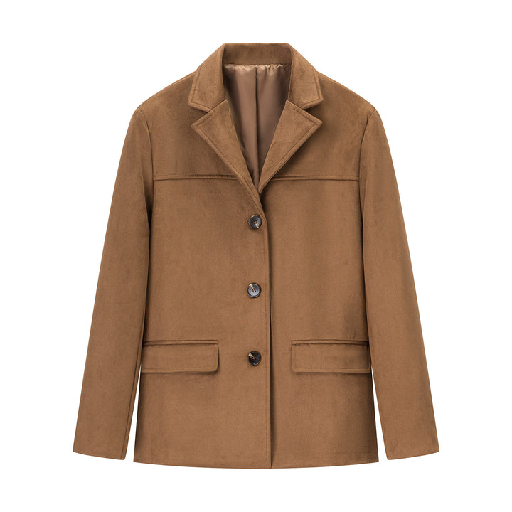 Dame elegant Suede-blazerjakke Stilla