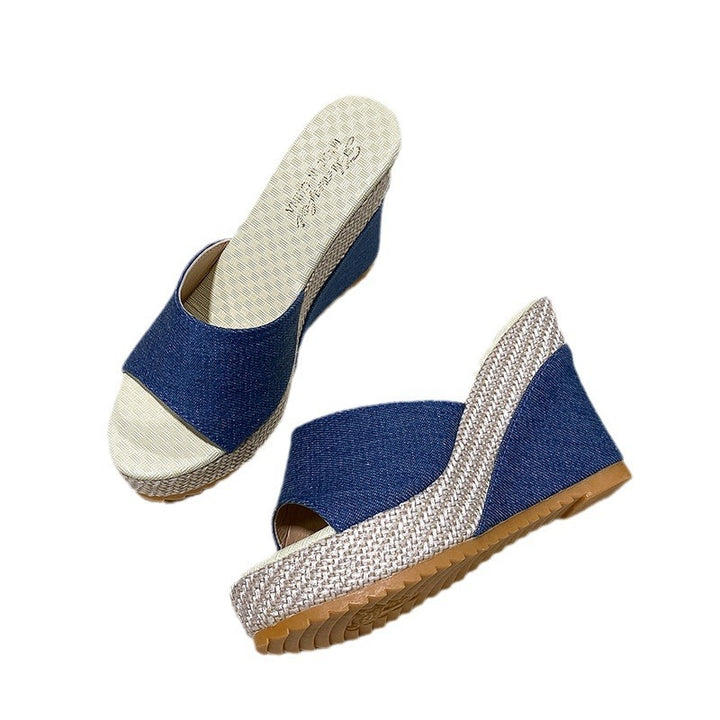 Dame Wedge-sandaler med komfortabelt remdesign og skridsikker sål Stilla