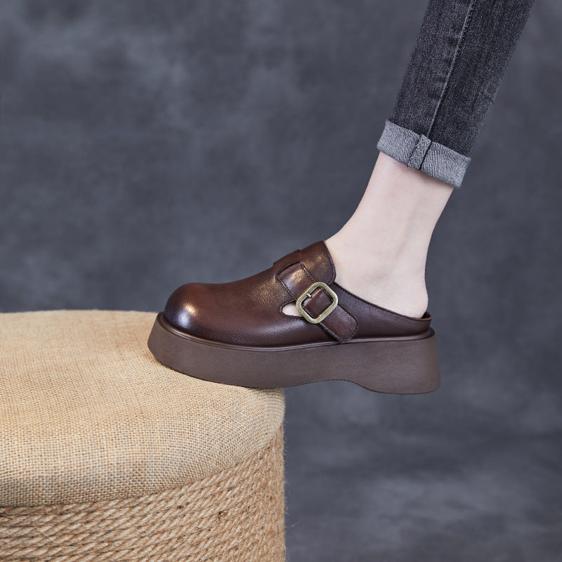 Dame Chunky Slide Clogs med dekorative spænder Stilla
