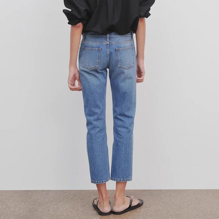 Kvinders højtaljede jeans i en afslappet pasform Stilla