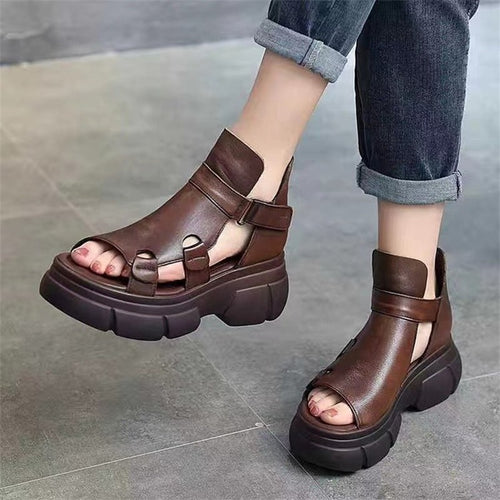 Dame Chunky Sandaler med åben tåområde og justerbart remdesign Stilla
