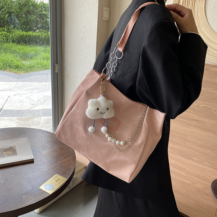 Femme Struktureret Velour Tote Bag Stilla