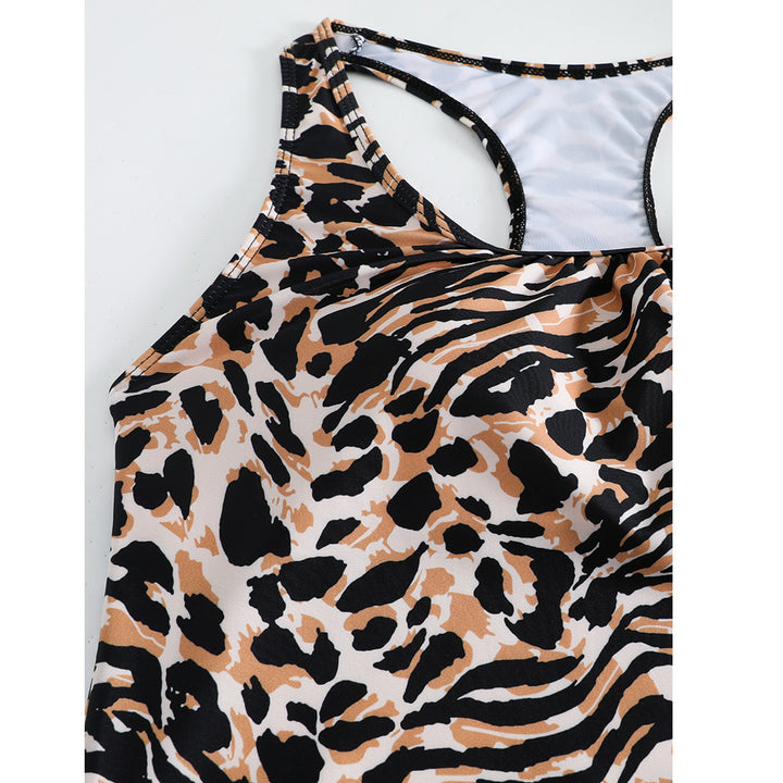 Dame Tankini-sæt med moderigtigt Leo-mønster og komfortabel pasform Stilla