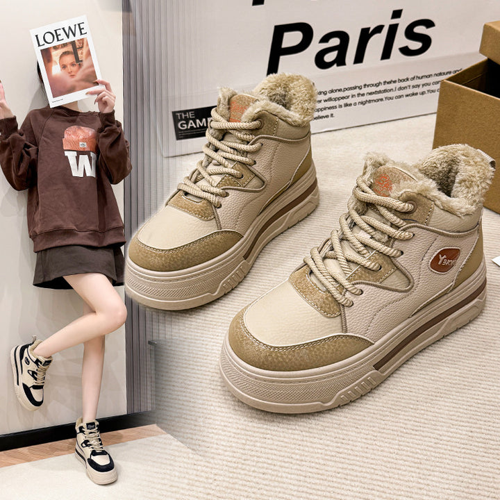 Dame High-Top Sneakers med hyggelig indvendig foret og stabil profilsåle Stilla