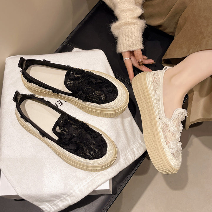 Damer Floral Pyntet Slip-On Sneakers Stilla