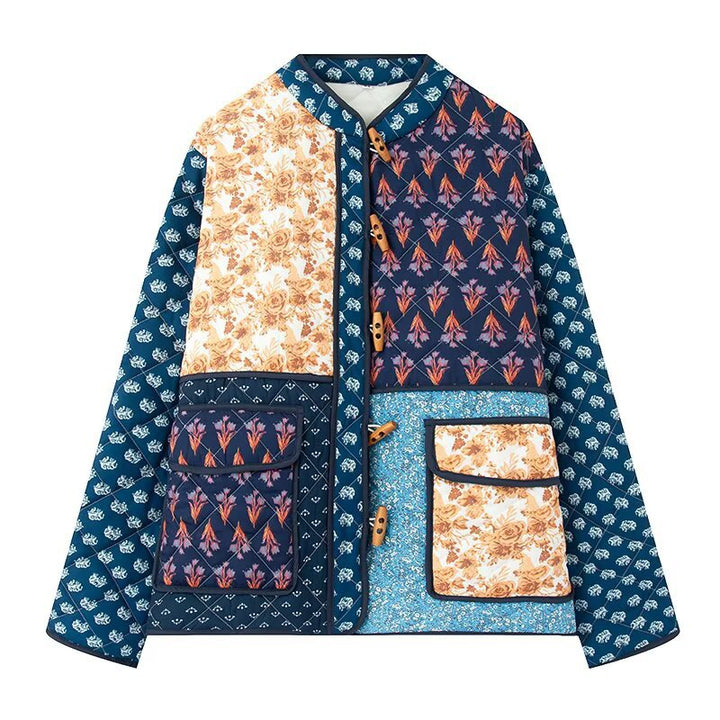 Femme Artistic Patchwork Utility Jakke Stilla