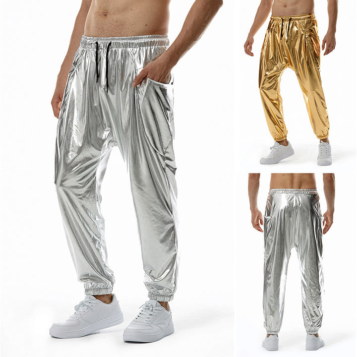 Herrer Sleek Højtydende Metallisk Joggingbukser Stilla