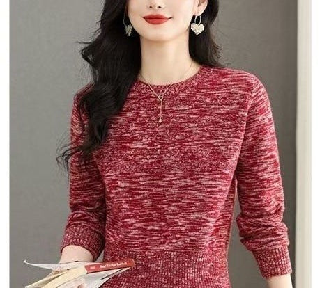 Damer fashionable strikket pullover med fint kabelmønster Stilla