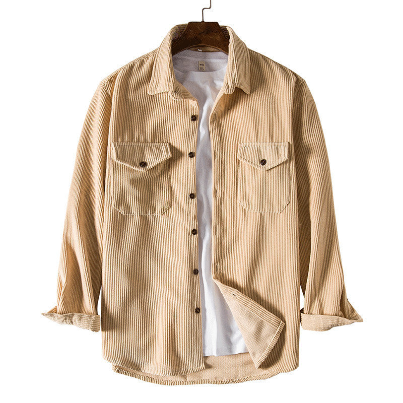 Herrer Corduroy Overskjorte Stilla