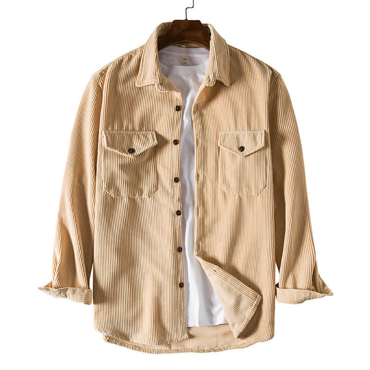 Herrer Corduroy Overskjorte Stilla