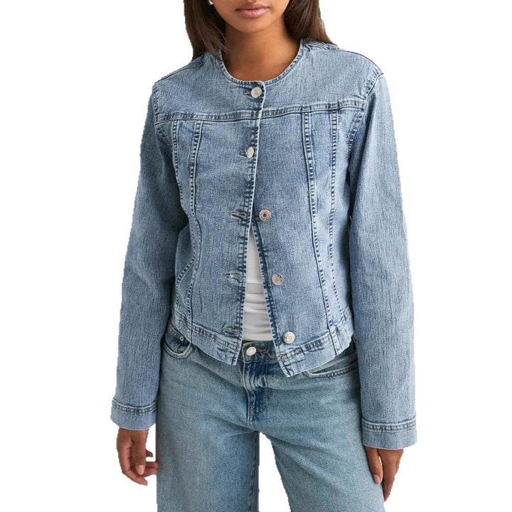 Dame tidløs denimjakke i moderne snit Skovae