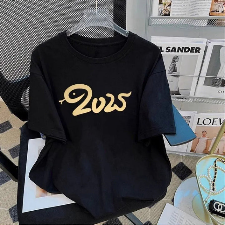 Dame T-shirt med moderne grafiktryk og afslappet pasform Stilla