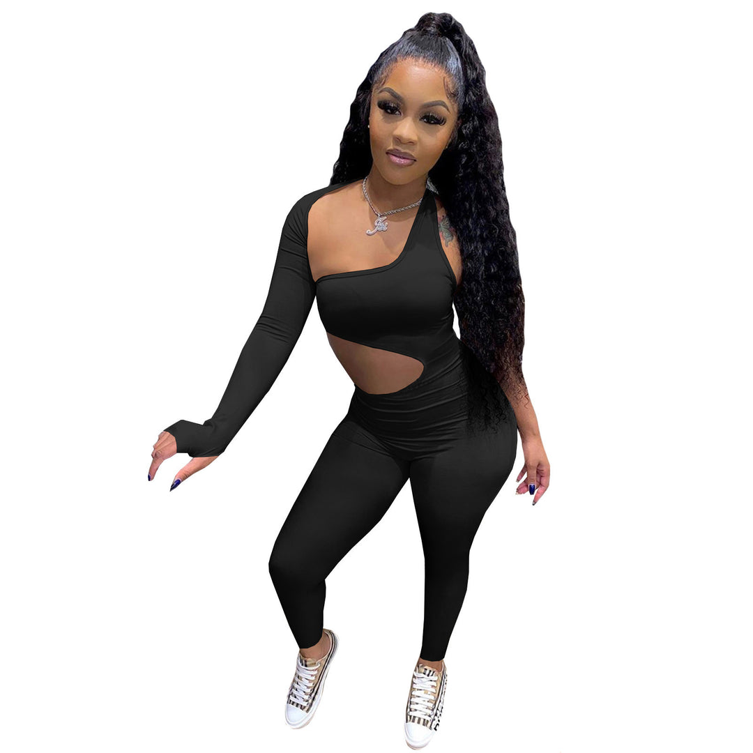 Dame heldragt med cut-out og asymmetrisk snit Stilla