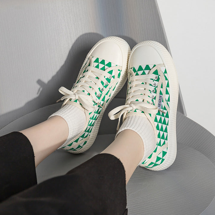 Dame Sneakers med grafisk print og tyk sål Stilla