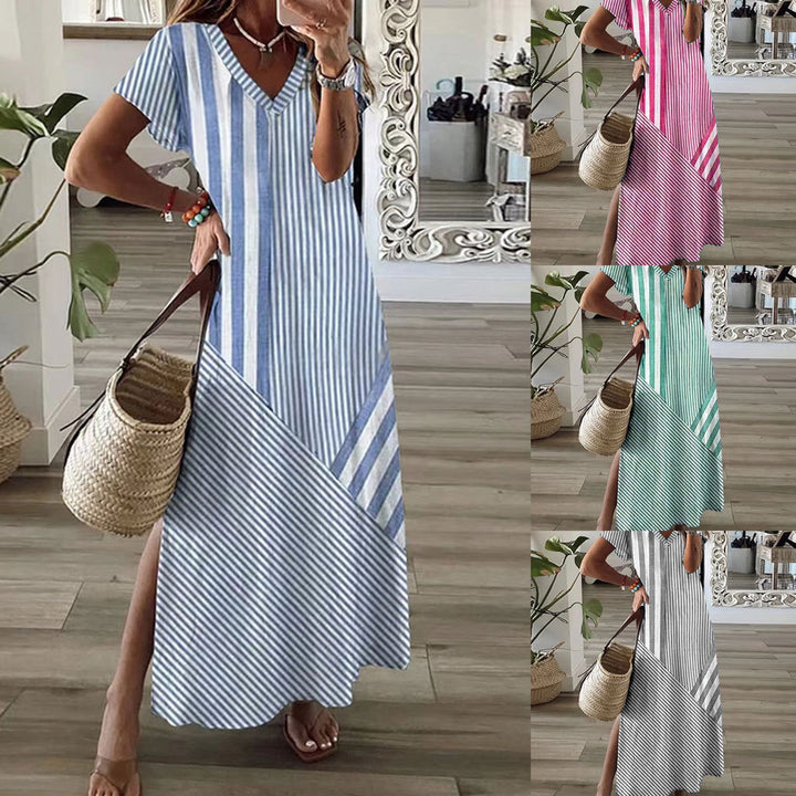 Dame stribet Maxi-kjole Stilla