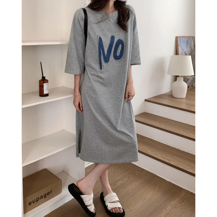 Dame Casual Graphic Kjole Stilla