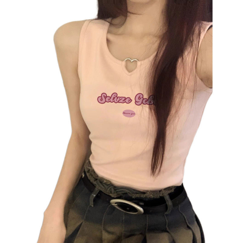 Femme Grafiktryk Relaxed Fit Tanktop Stilla