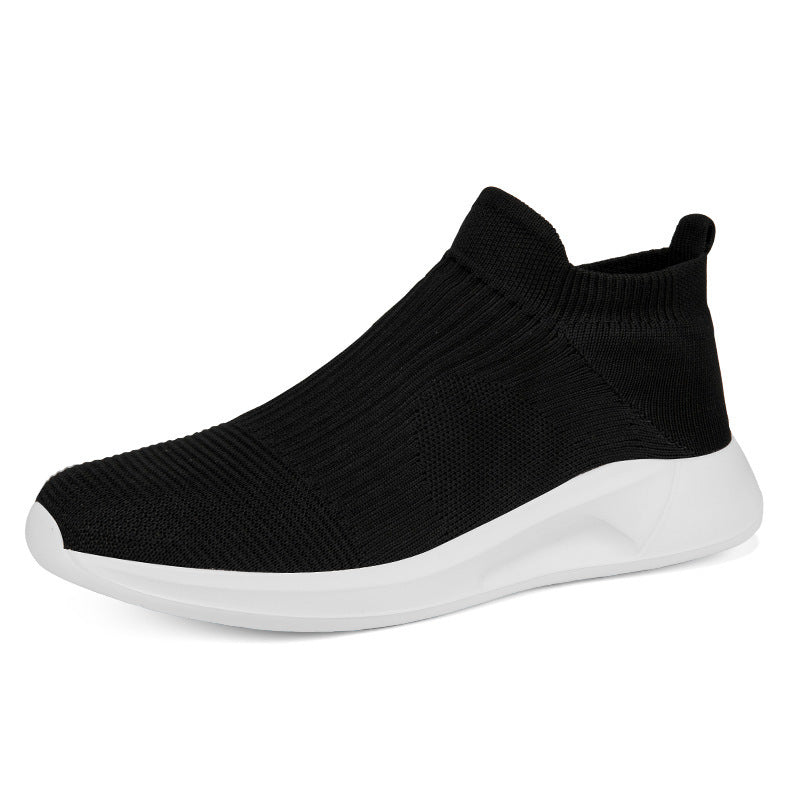 Herrer High-Top Sok-Stil Performance Sneakers Stilla