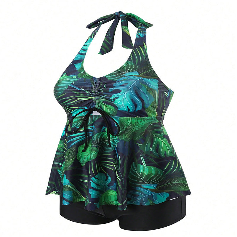 Dame Tankini med flatterende top og sporty shorts Stilla