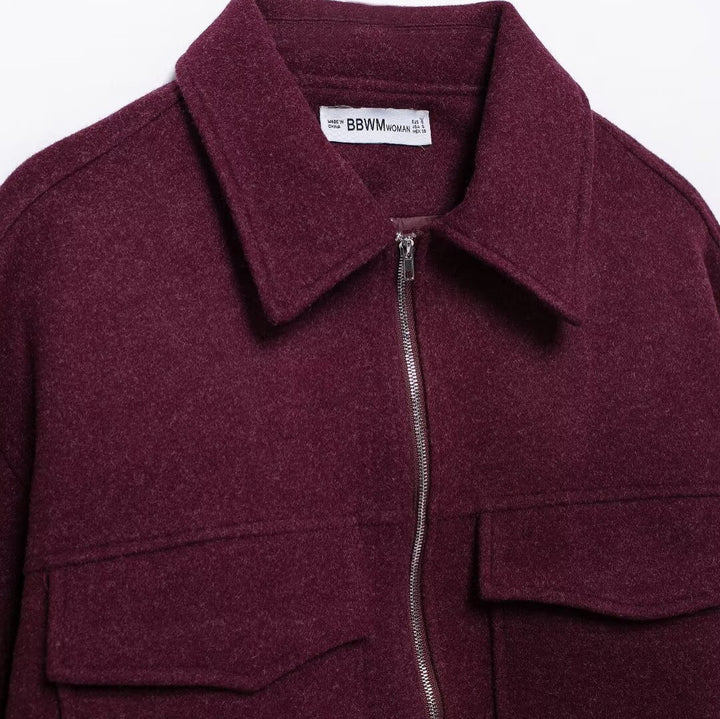 Femme Stylish Utility-Jakke med Lommer detaljer Stilla