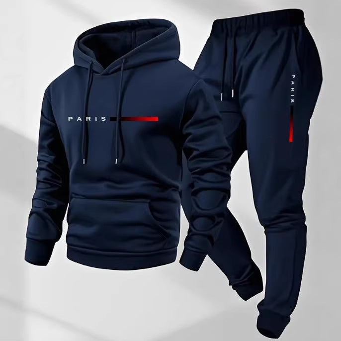 Kvinders hoodie og joggingbukser sæt med moderne Paris design Skovae