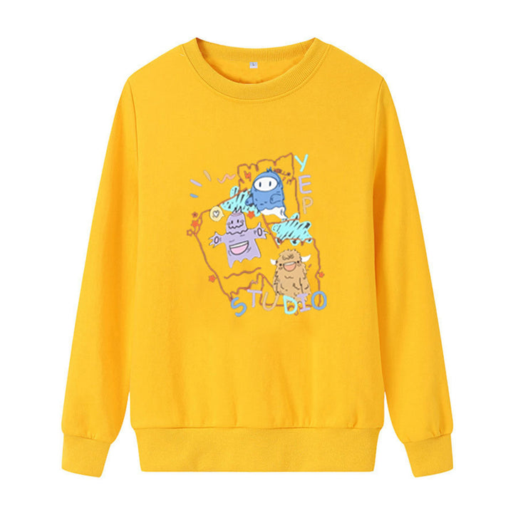 Kvinders afslappede sweatshirt med kreativt grafisk design Skovae