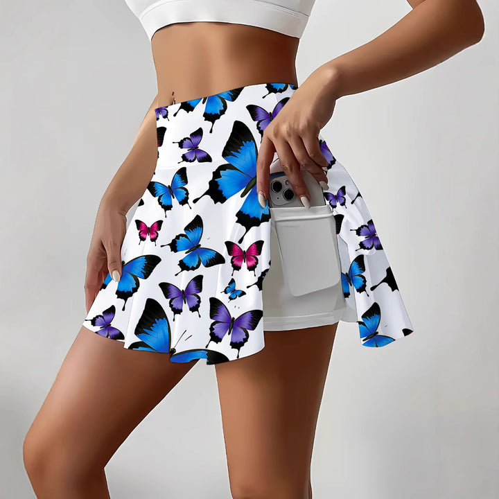 Femme Butterfly Print Mini Skirt Stilla